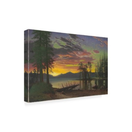 Trademark Fine Art Albert Bierstadt 'Twilight, Lake Tahoe, 1870s ' Canvas Art, 22x32 BL02582-C2232GG